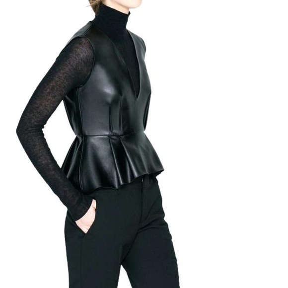 Zara Tops - Zara Vegan Leather Tank